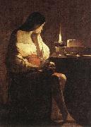 LA TOUR, Georges de Magdalen with the Smoking Flame f Spain oil painting artist